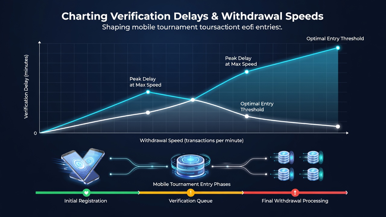 Mobile poker players reviewing account verification status on smartphones during tournament registration periods