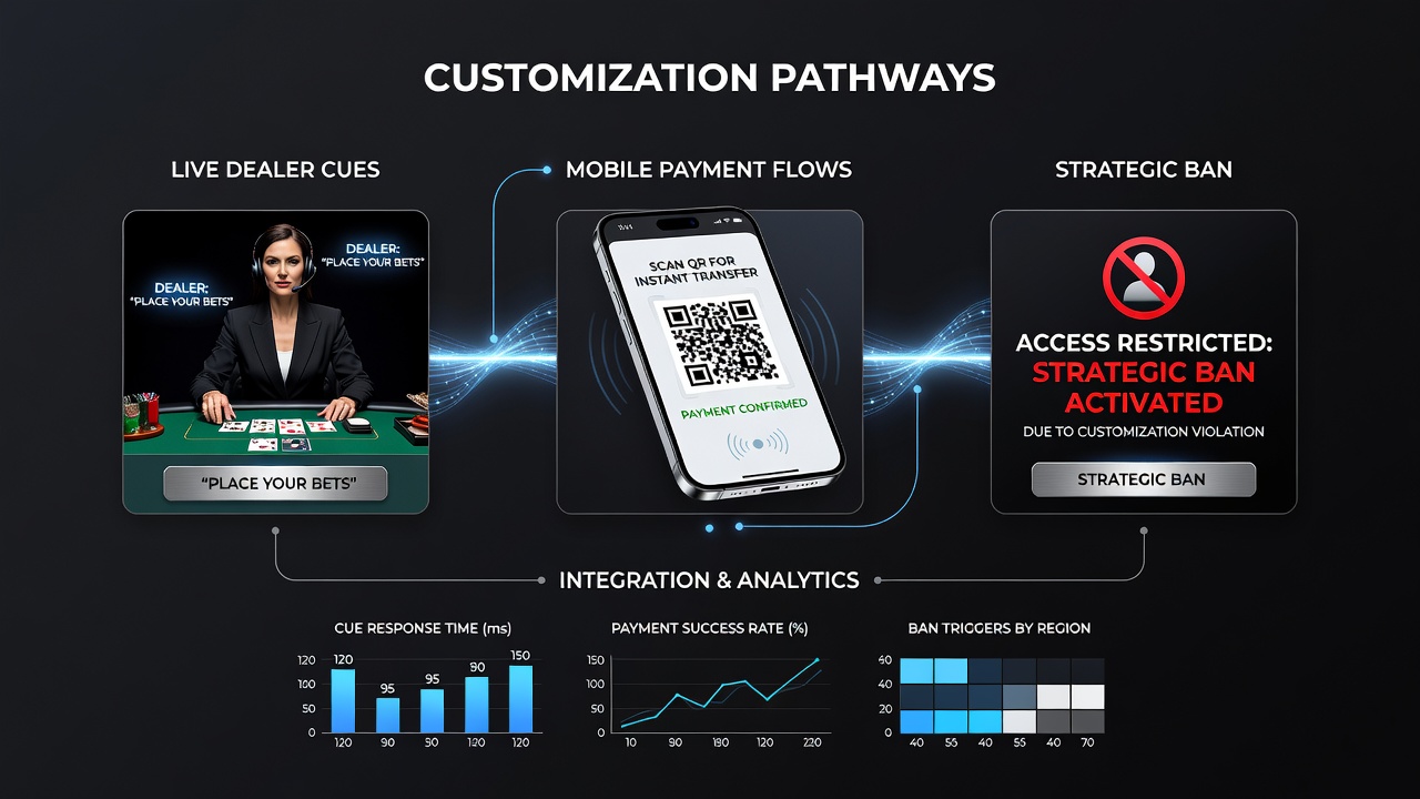 Close-up of mobile payment flow synchronized with live dealer interface elements