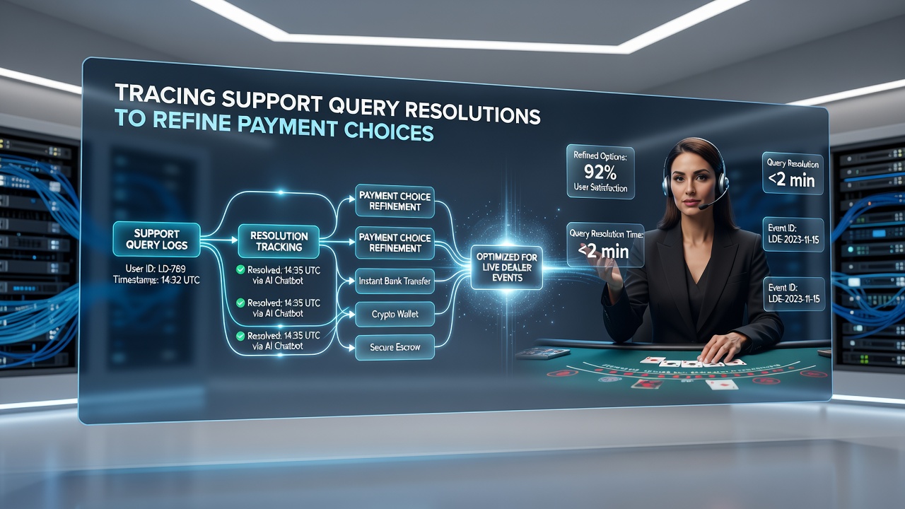 Support teams analyzing query data to improve payment options in live dealer apps